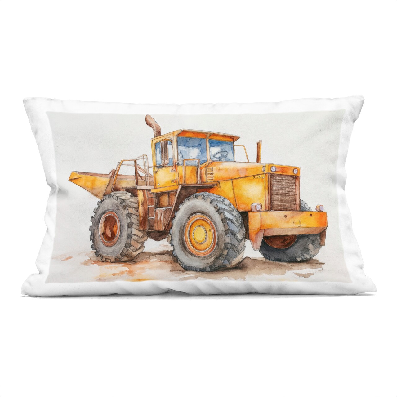 Stupell Industries Construction Truck Whimsicality Decorative Printed Throw Pillow, design by Steve Hunziker, 14 x 7 x 20